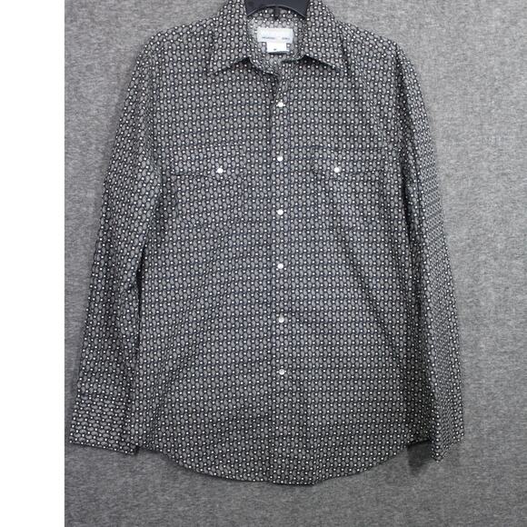 Wrangler Paisley Allover Pearl Snap Shirt Men Medium Black Western Rodeo Cowboy - Picture 1 of 6